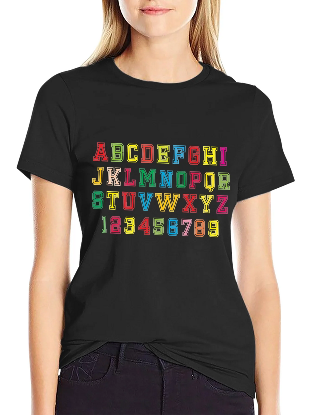 Alphabet & Numbers Graphic Tee - Fun Design! product image 2