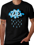 Rain Cloud Graphic Tee - Black Unisex T-Shirt product image 1