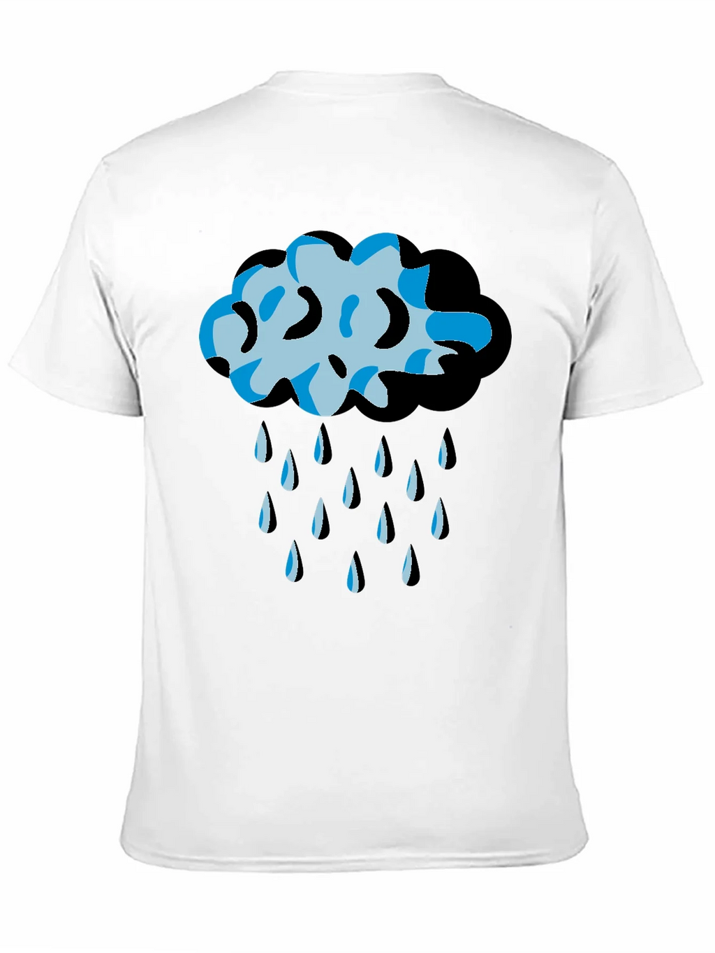 Rain Cloud Graphic Tee - Black Unisex T-Shirt product image 10