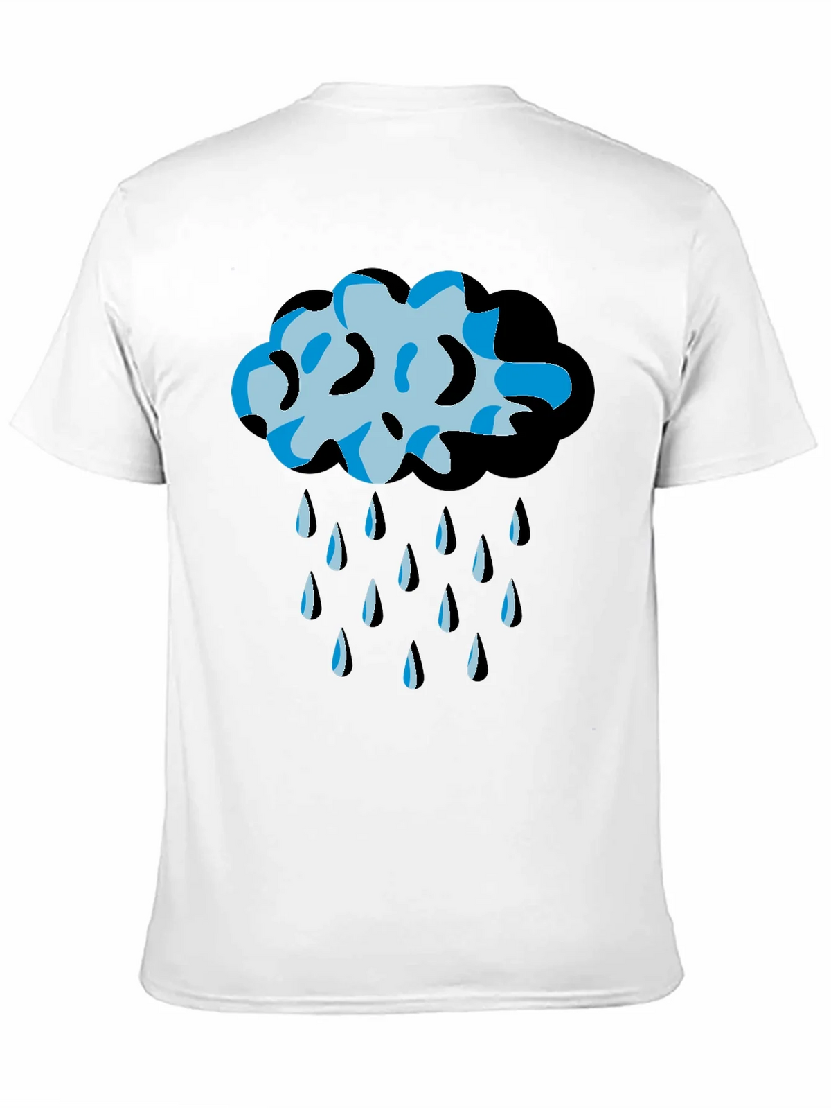 Rain Cloud Graphic Tee - Black Unisex T-Shirt product image 10