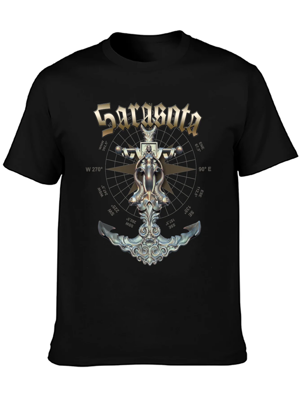 Sarasota Compass Anchor Graphic T-Shirt product image 3