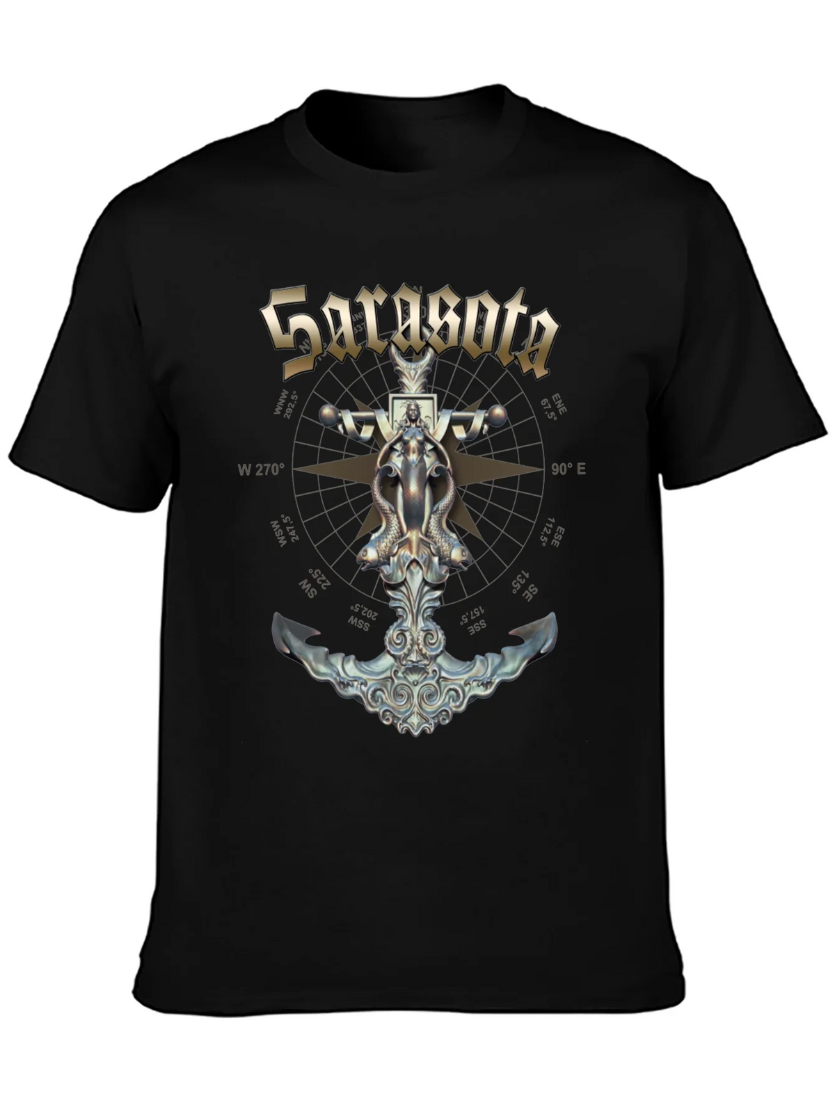 Sarasota Compass Anchor Graphic T-Shirt product image 3