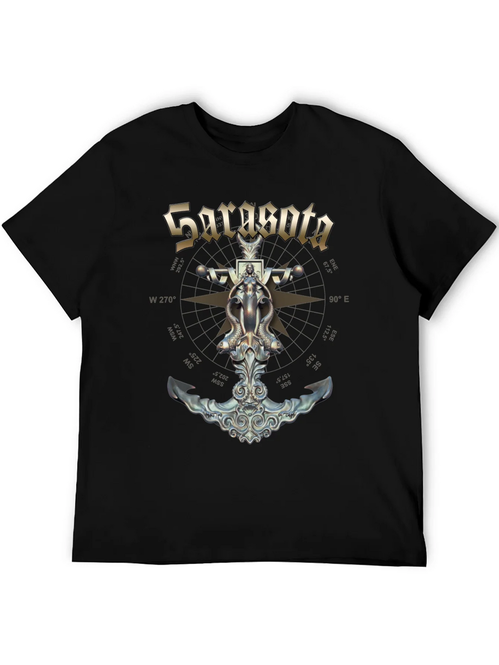 Sarasota Compass Anchor Graphic T-Shirt product image 4