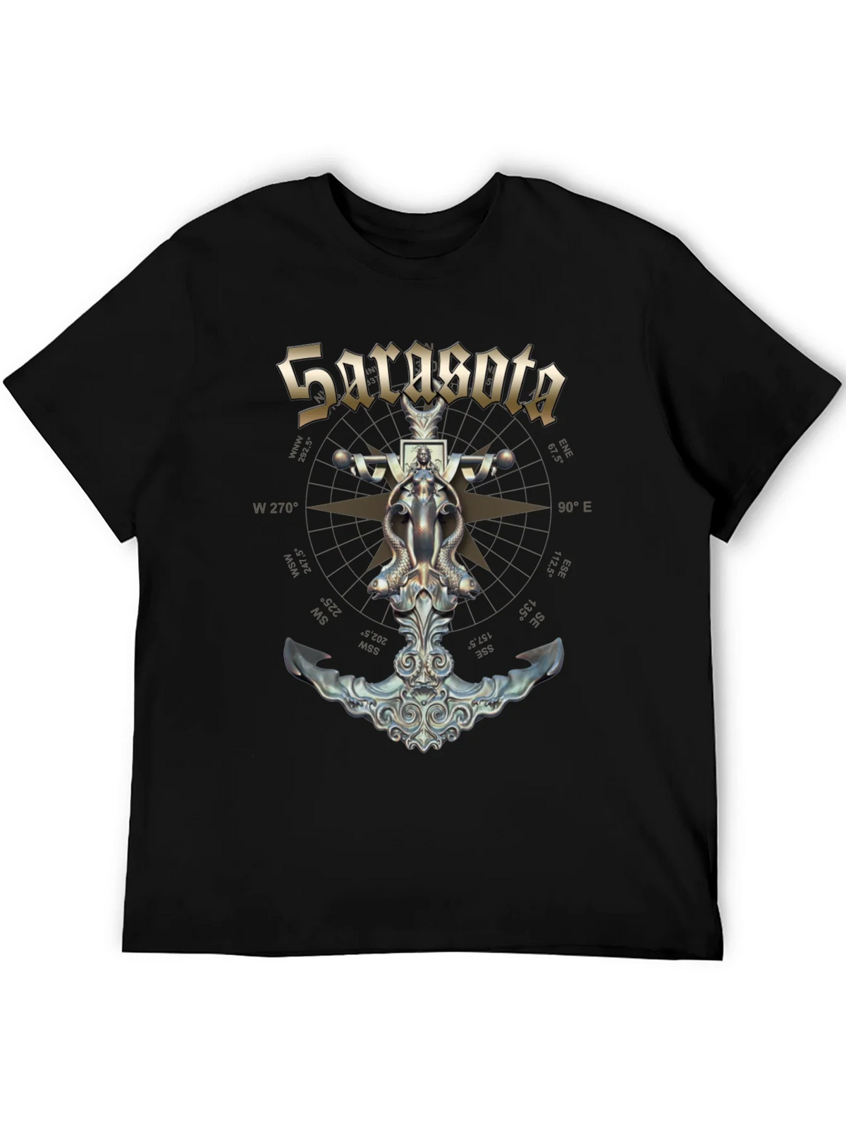 Sarasota Compass Anchor Graphic T-Shirt product image 4