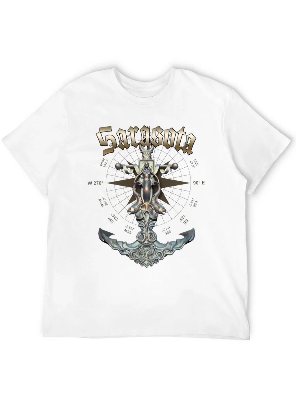 Sarasota Compass Anchor Graphic T-Shirt product image 9
