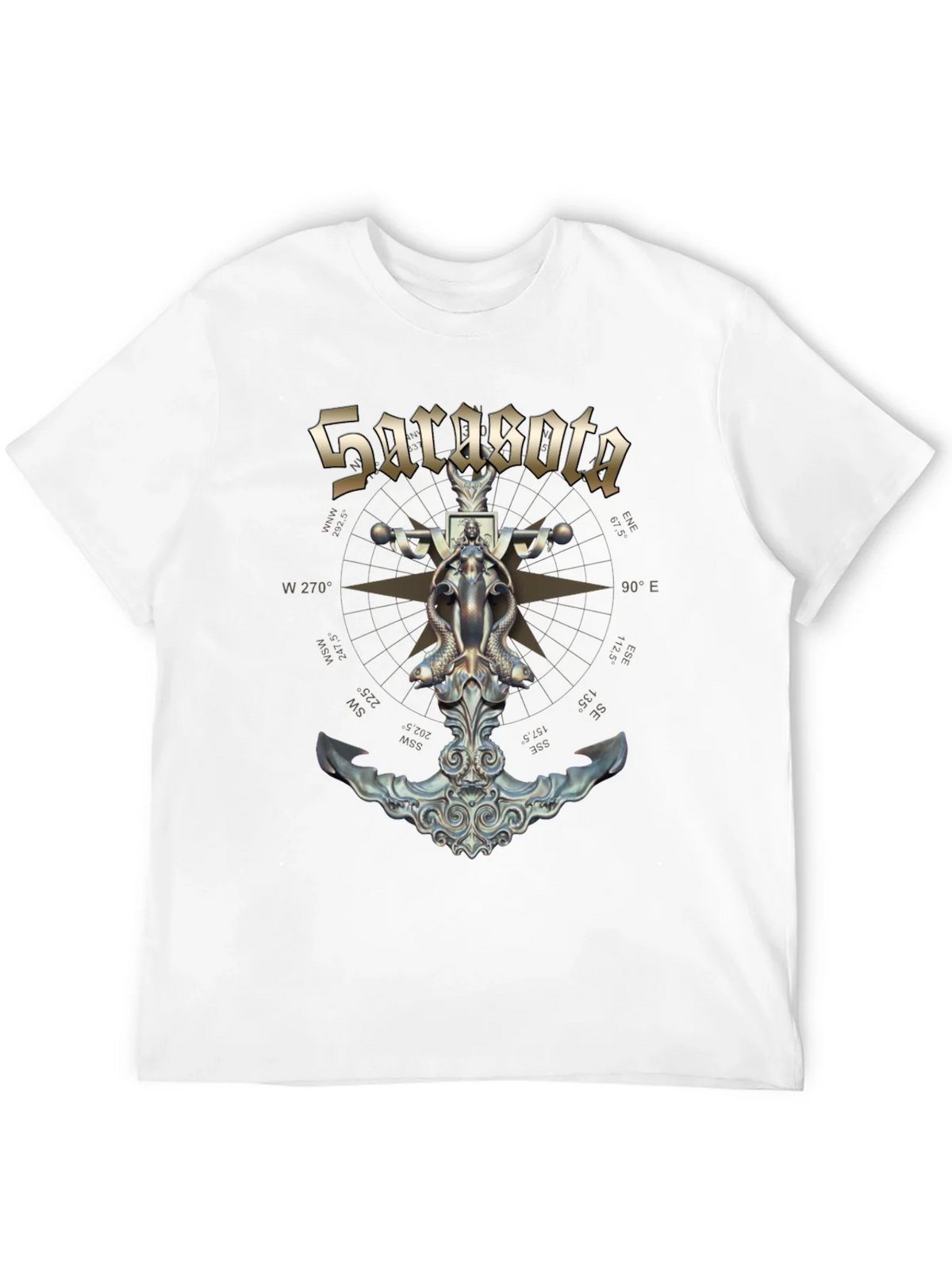 Sarasota Compass Anchor Graphic T-Shirt product image 9