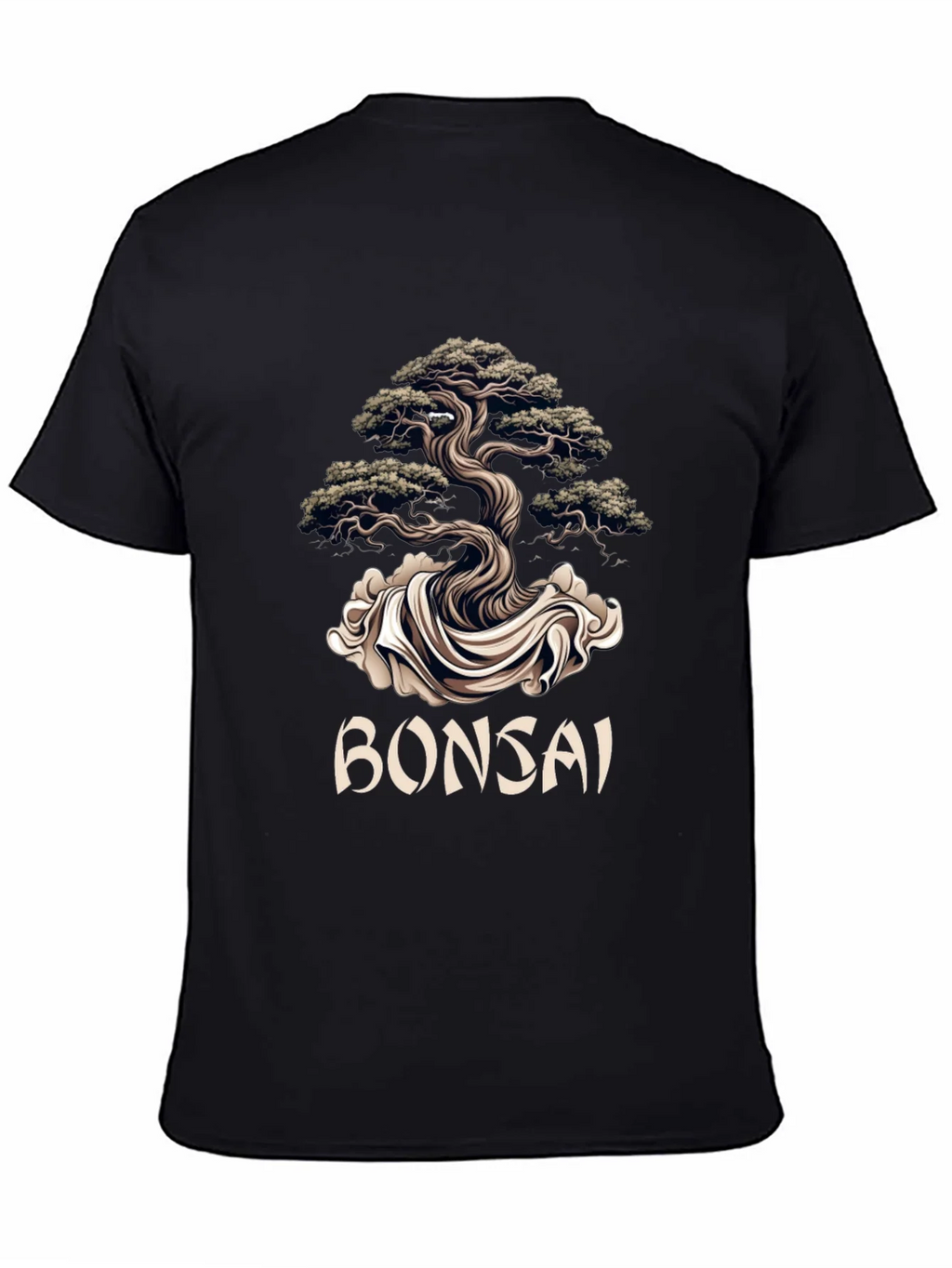 Bonsai Tree Graphic Tee - Artistic Black T-Shirt product image 4