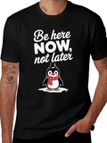 Be Here Now Penguin Graphic T-Shirt product image 1
