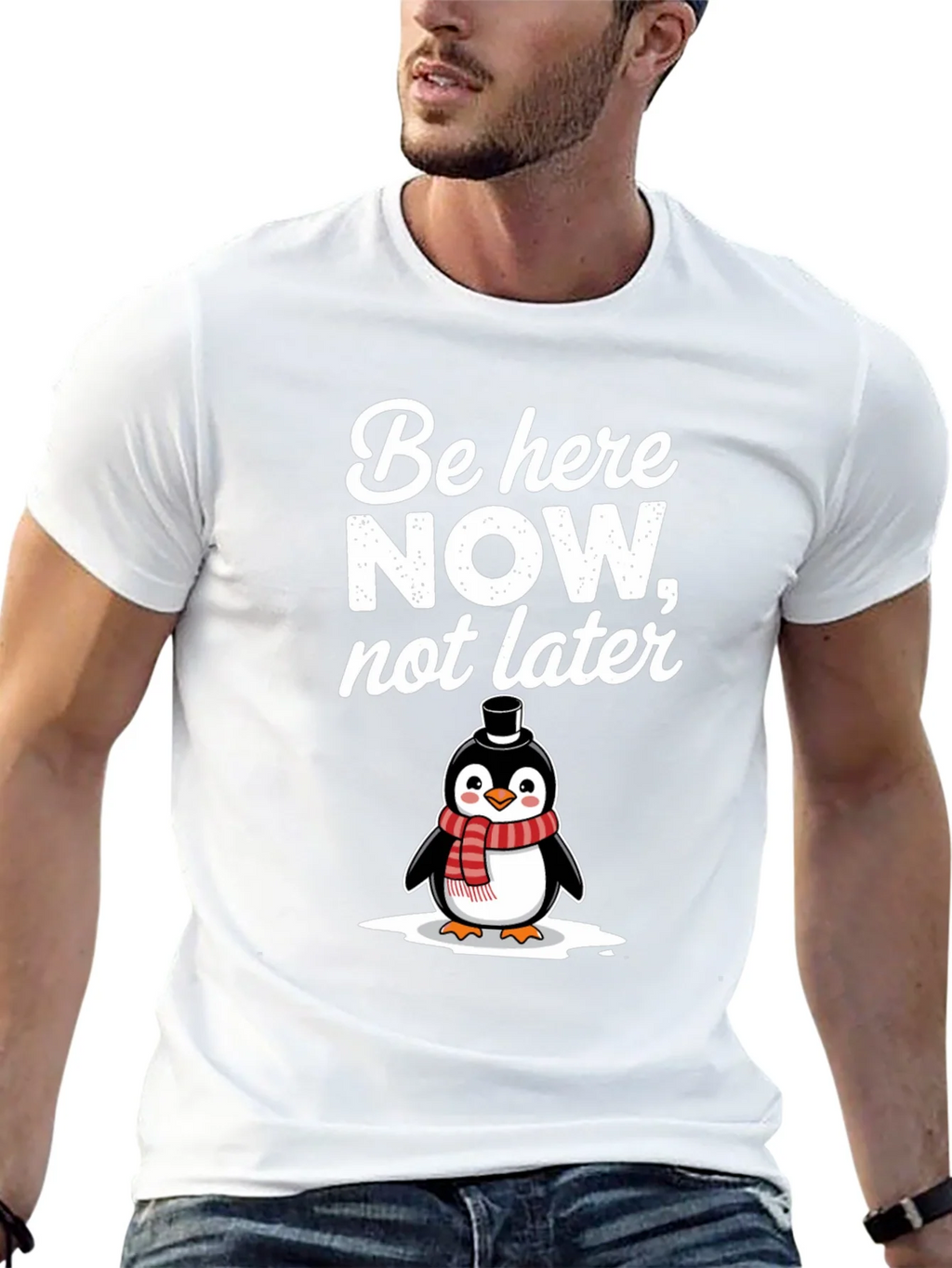 Be Here Now Penguin Graphic T-Shirt product image 12