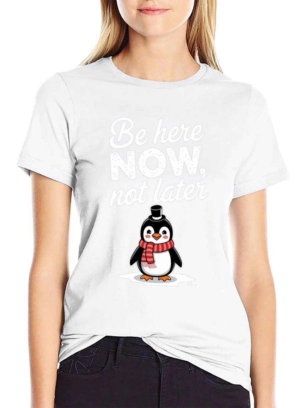 Be Here Now Penguin Graphic T-Shirt product image 8