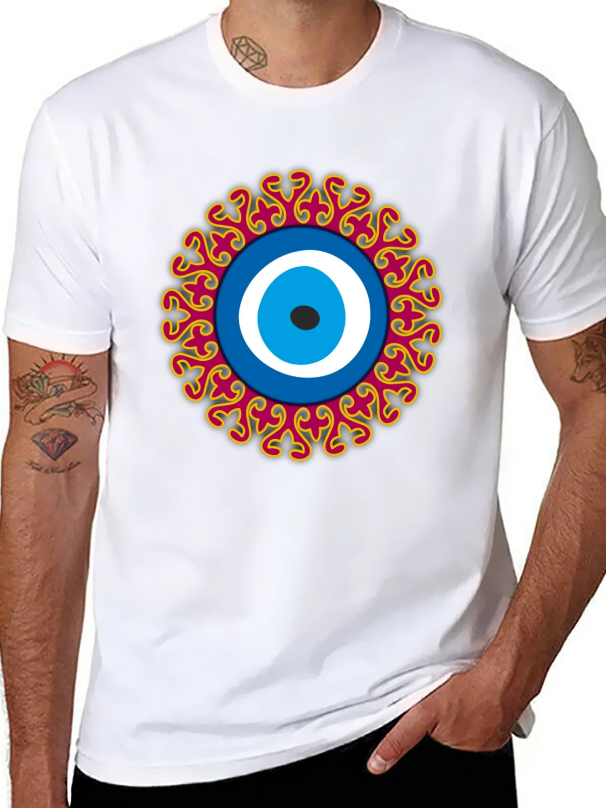 Evil Eye Graphic Tee - Unique Design Stylish Comfort product image 7