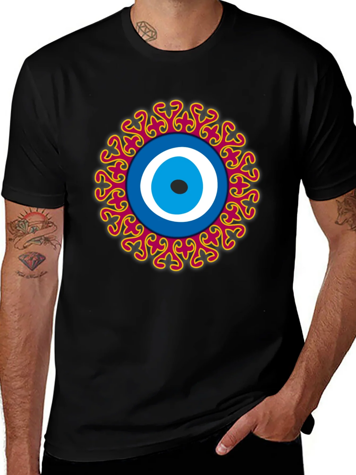 Evil Eye Graphic Tee - Unique Design Stylish Comfort product image 1