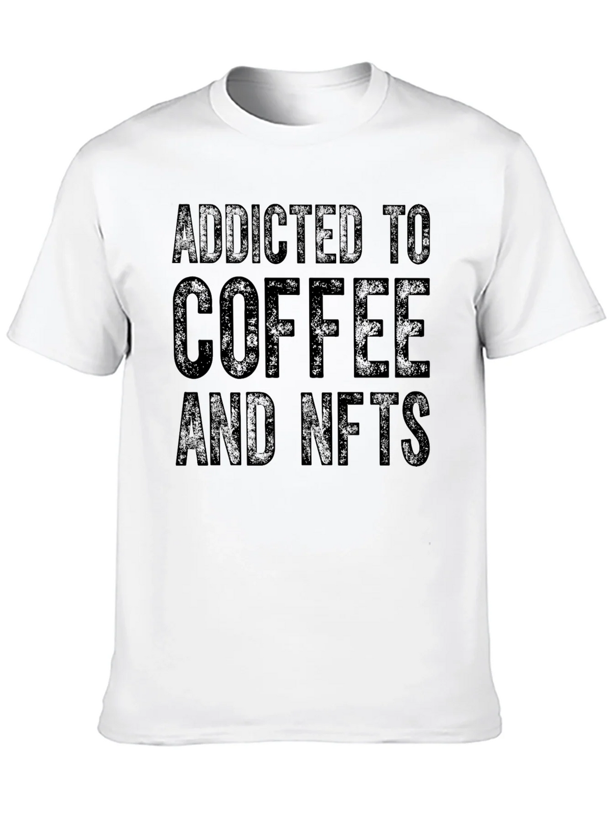 Addicted to Coffee & NFTs Black Tee product image 9