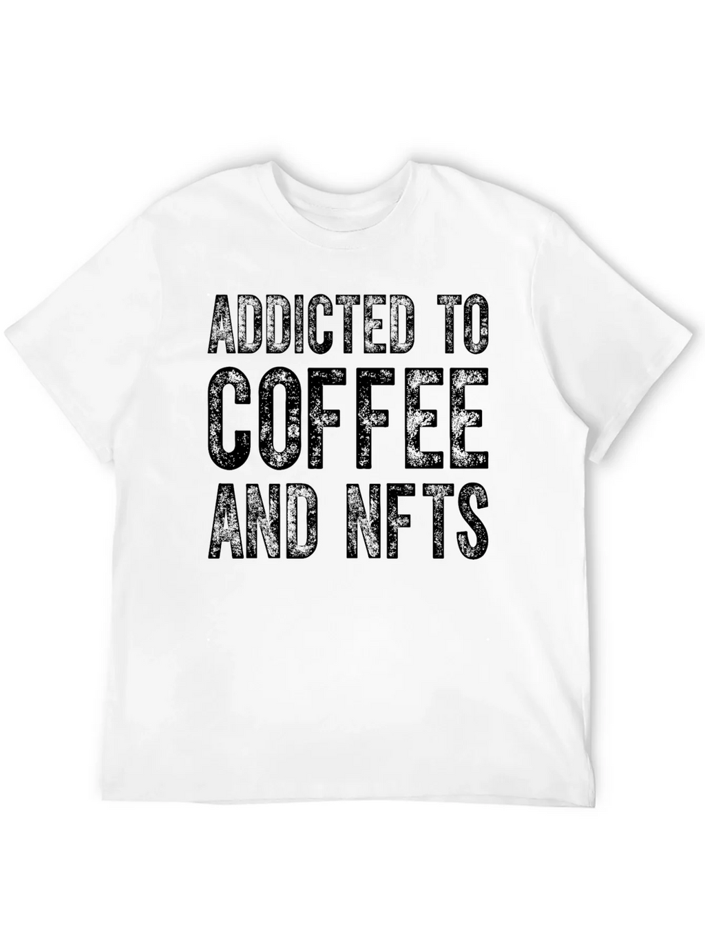 Addicted to Coffee & NFTs Black Tee product image 11
