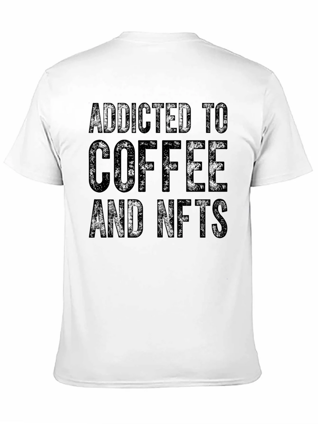 Addicted to Coffee & NFTs Black Tee product image 10