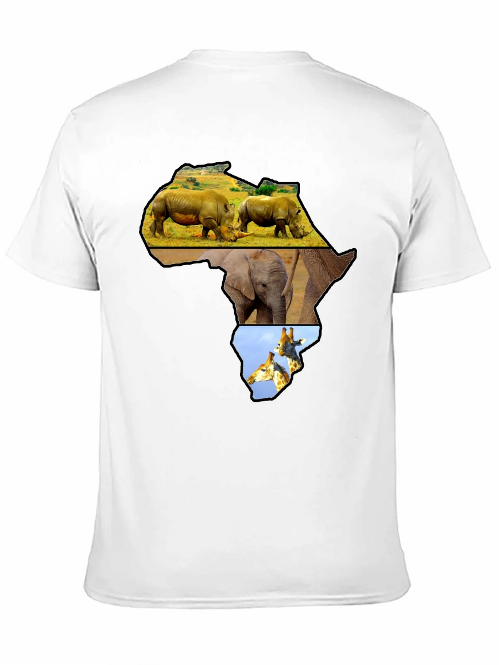 Africa Animals Graphic Tee - Black Cotton Shirt product image 10