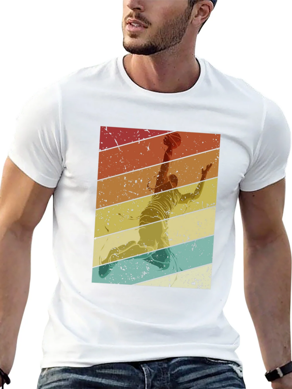 Retro Basketball Player T-Shirt product image 8