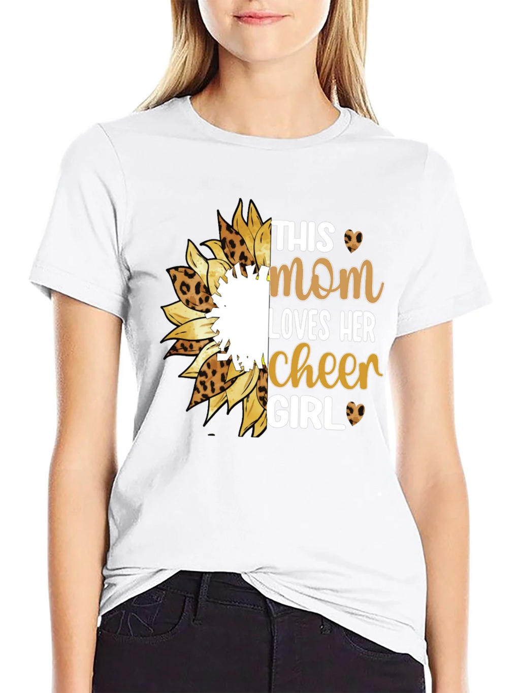 Mom Cheer Girl Graphic T-Shirt product image 8