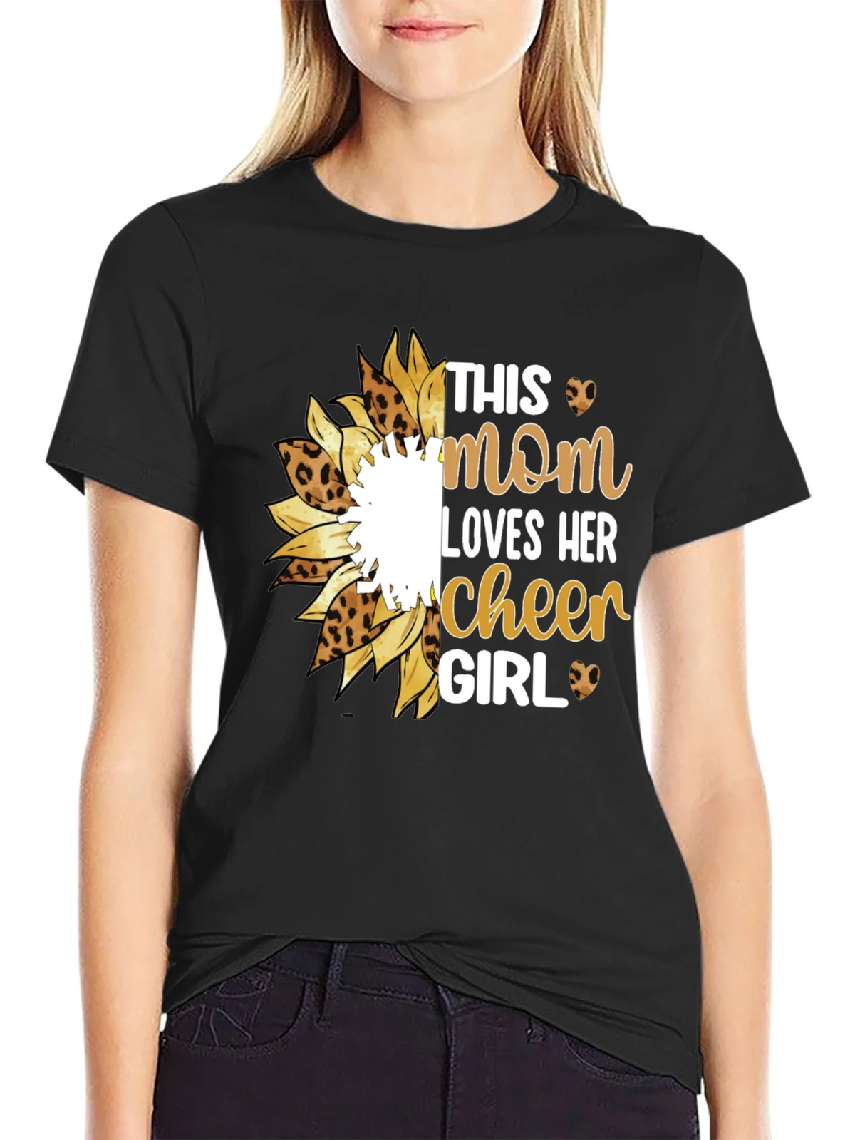 Mom Cheer Girl Graphic T-Shirt product image 2
