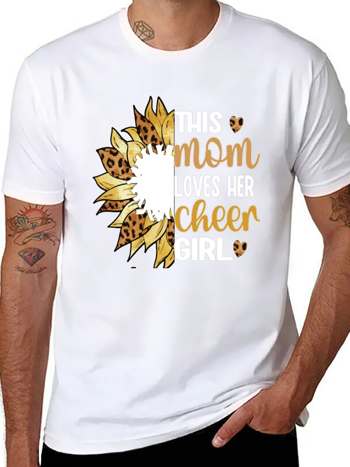Mom Cheer Girl Graphic T-Shirt product image 7