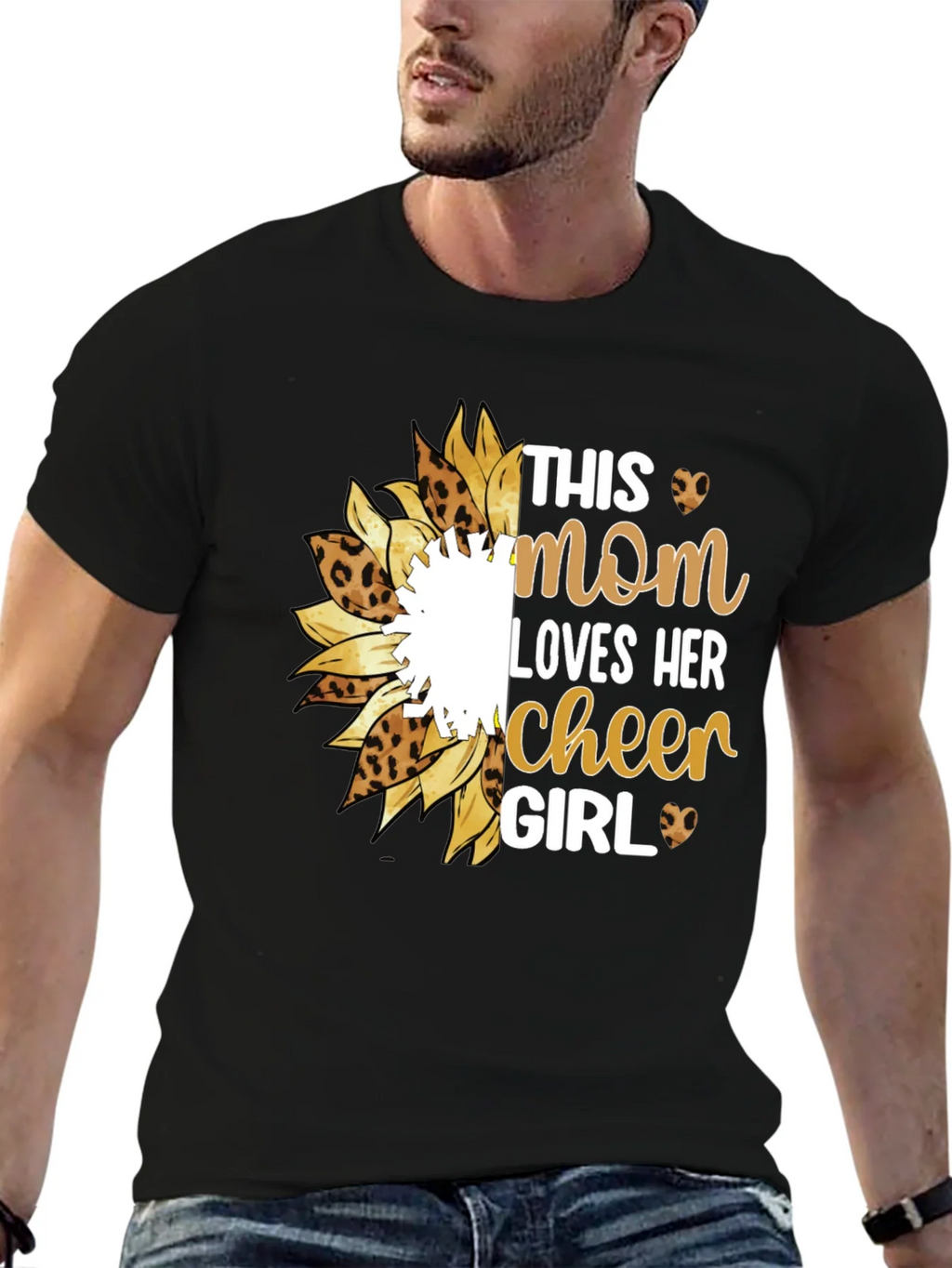 Mom Cheer Girl Graphic T-Shirt product image 6