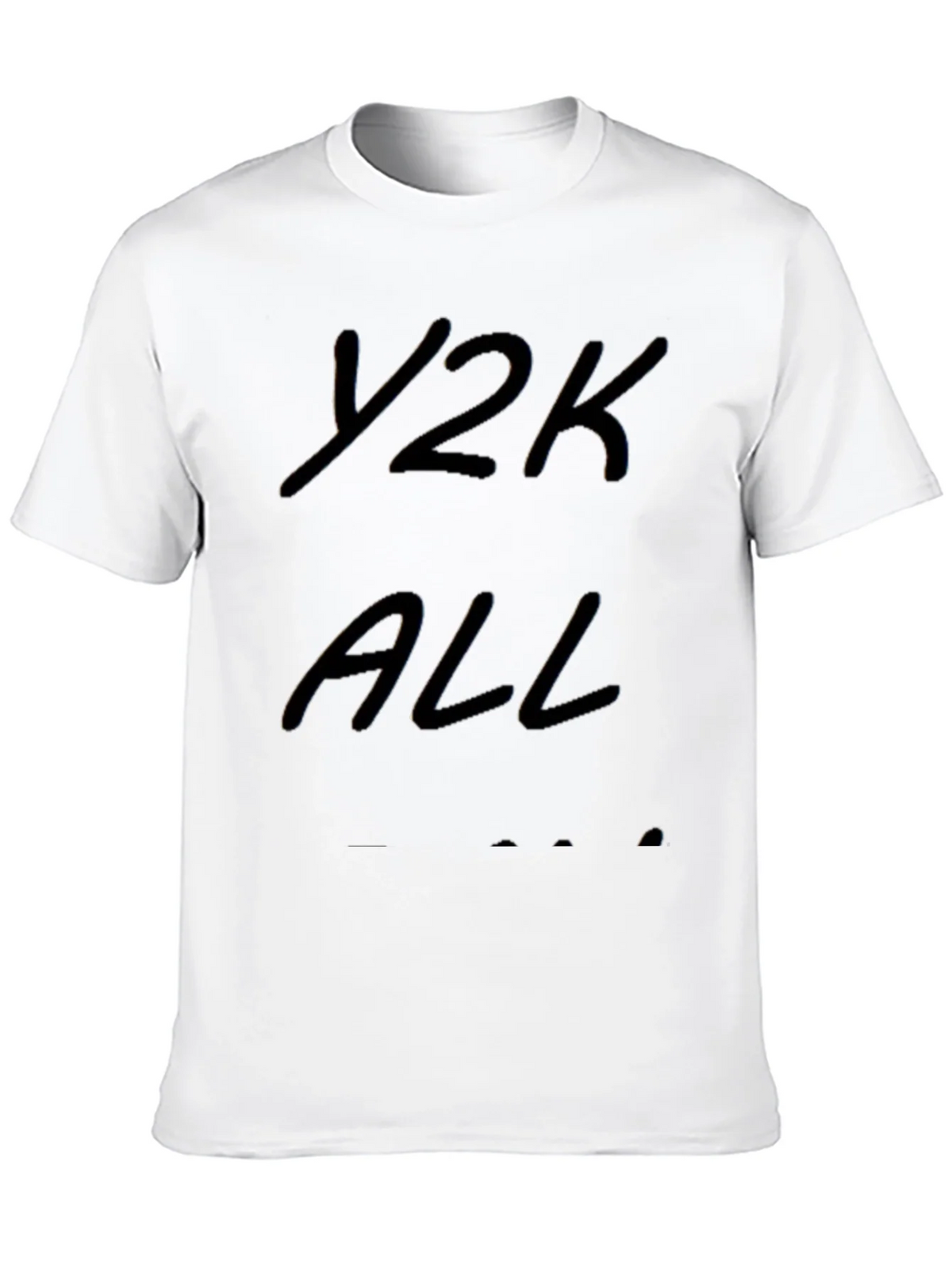 Y2K ALL T-Shirt - Black Casual Style product image 9