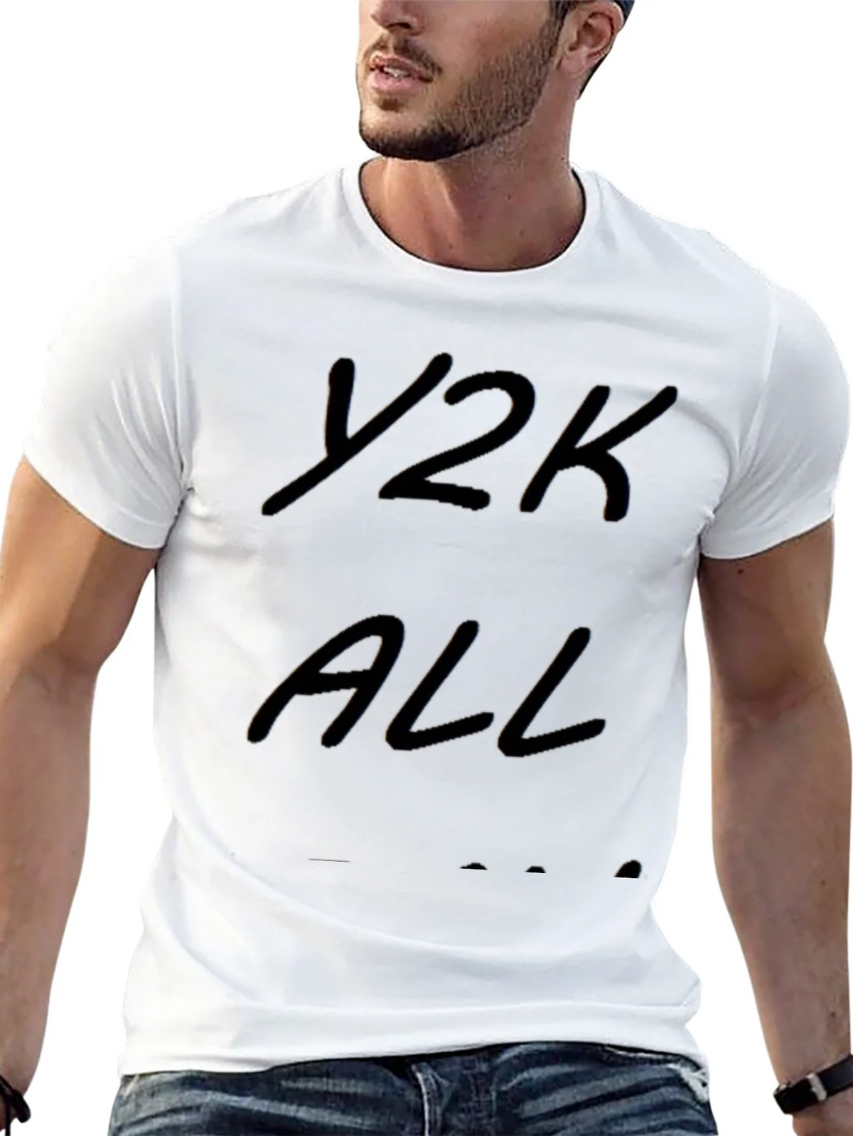 Y2K ALL T-Shirt - Black Casual Style product image 12
