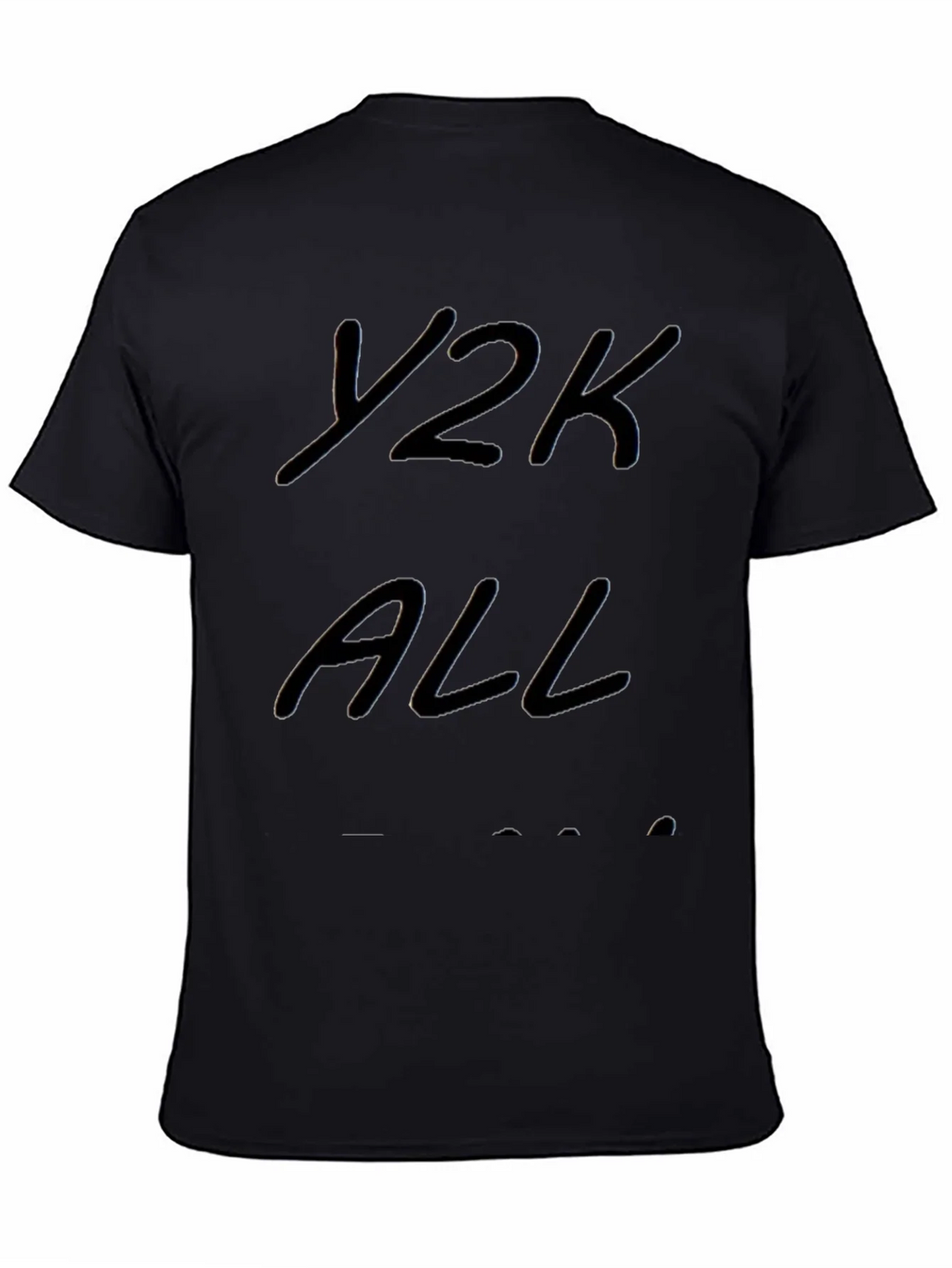 Y2K ALL T-Shirt - Black Casual Style product image 4