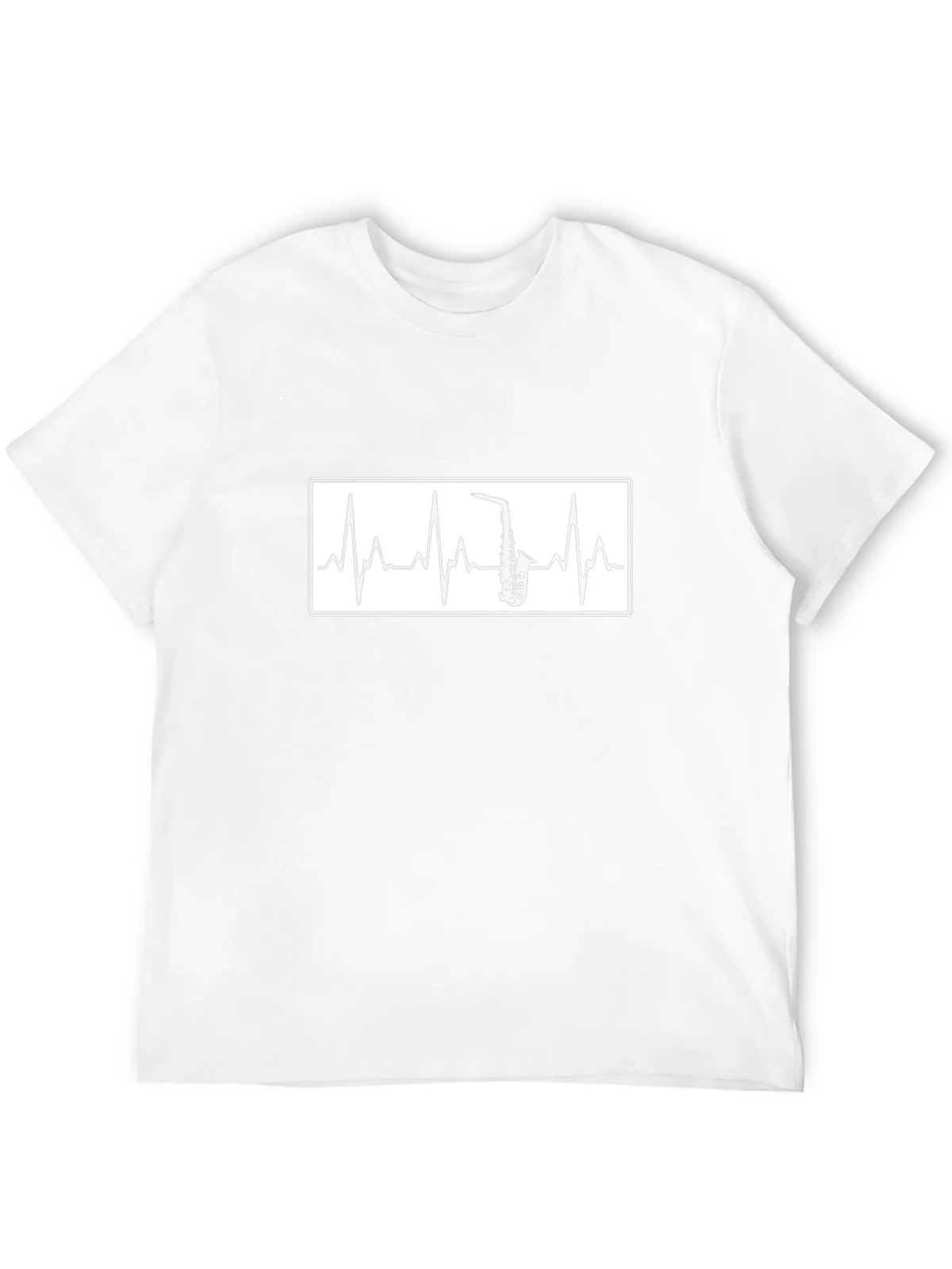 Saxophone Heartbeat Graphic T-Shirt - Black product image 11