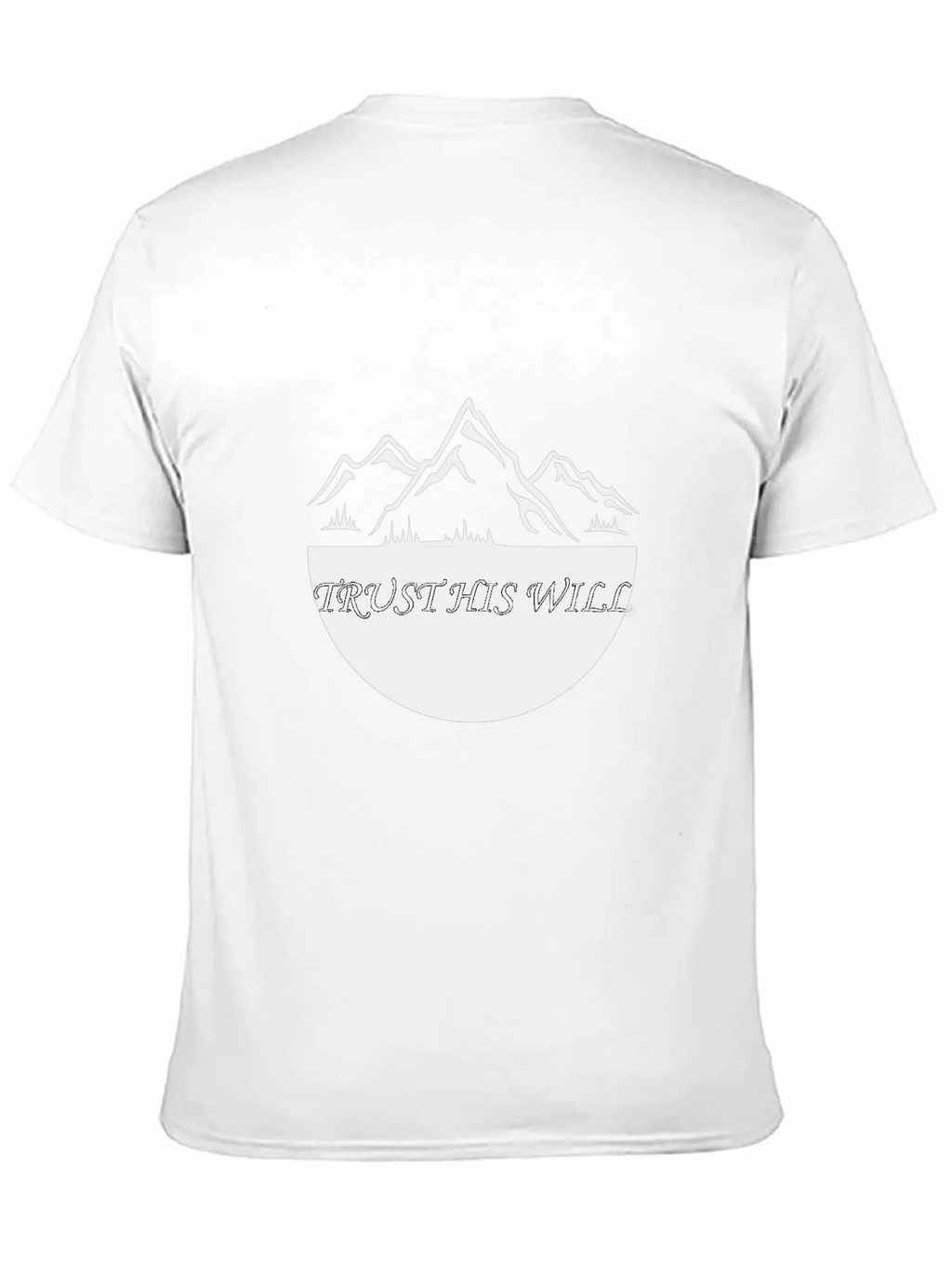 Trust His Will Graphic Tee - Black Cotton Blend Shirt product image 8