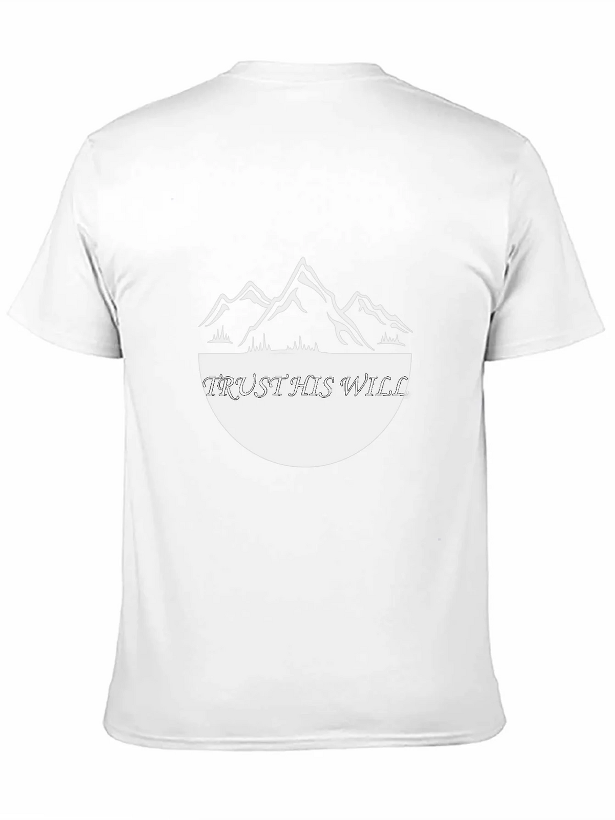 Trust His Will Graphic Tee - Black Cotton Blend Shirt product image 8