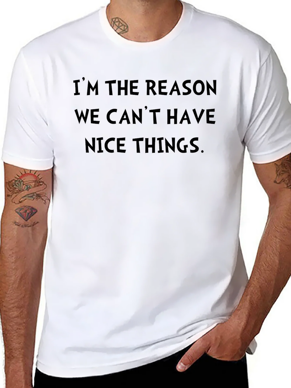 Mens Im The Reason We Cant Have Nice Things Black T-Shirt product image 6