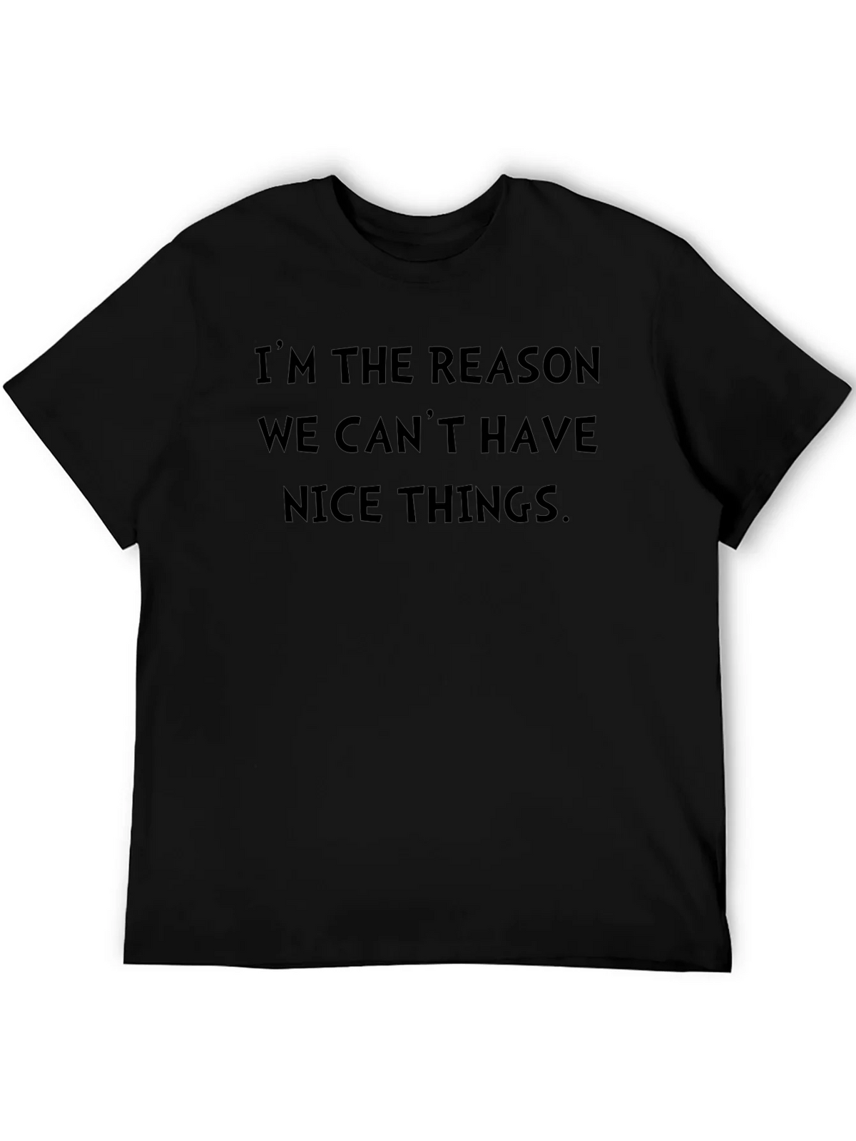 Mens Im The Reason We Cant Have Nice Things Black T-Shirt product image 4