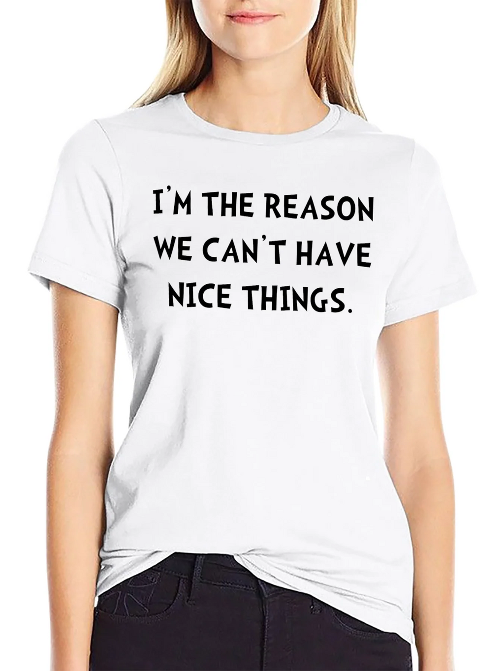 Mens Im The Reason We Cant Have Nice Things Black T-Shirt product image 7