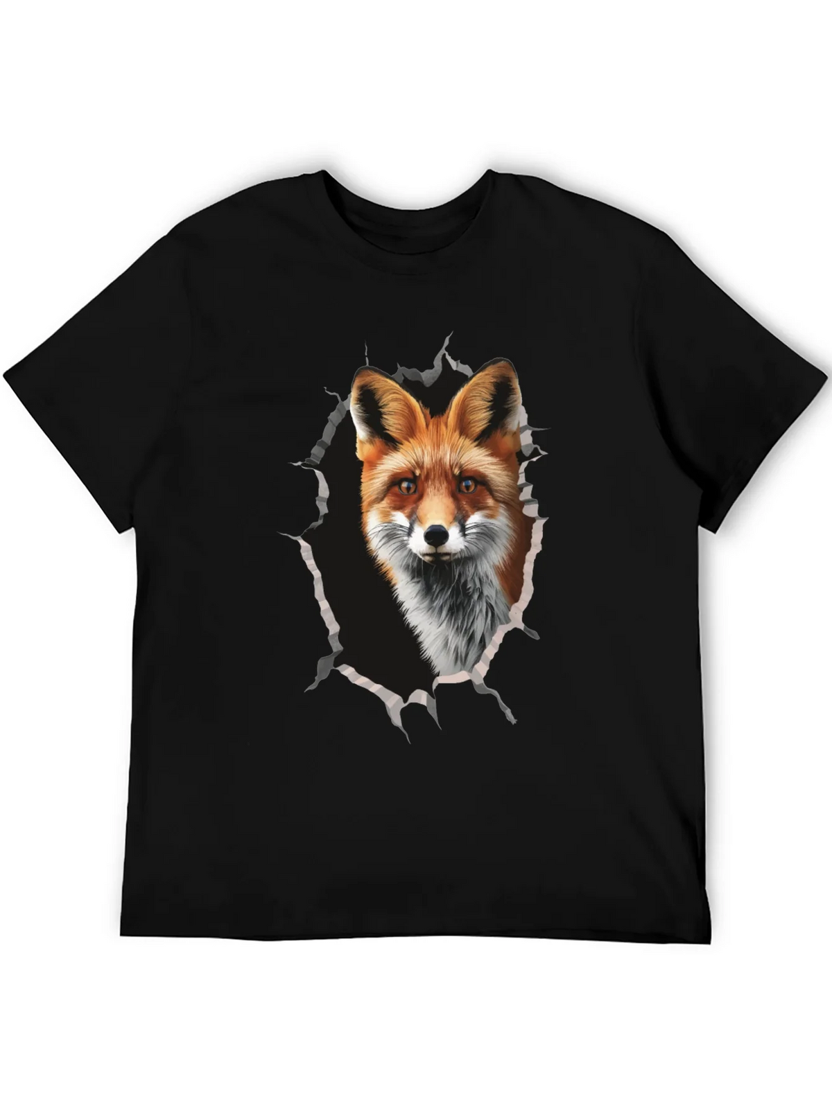 Fox Graphic Print Tee - Mens Black T-Shirt product image 5