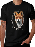 Fox Graphic Print Tee - Mens Black T-Shirt product image 1