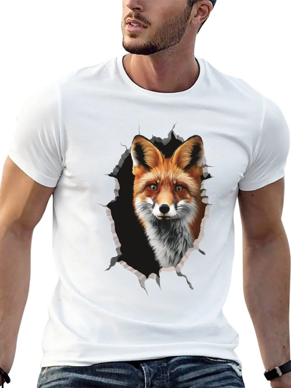 Fox Graphic Print Tee - Mens Black T-Shirt product image 12