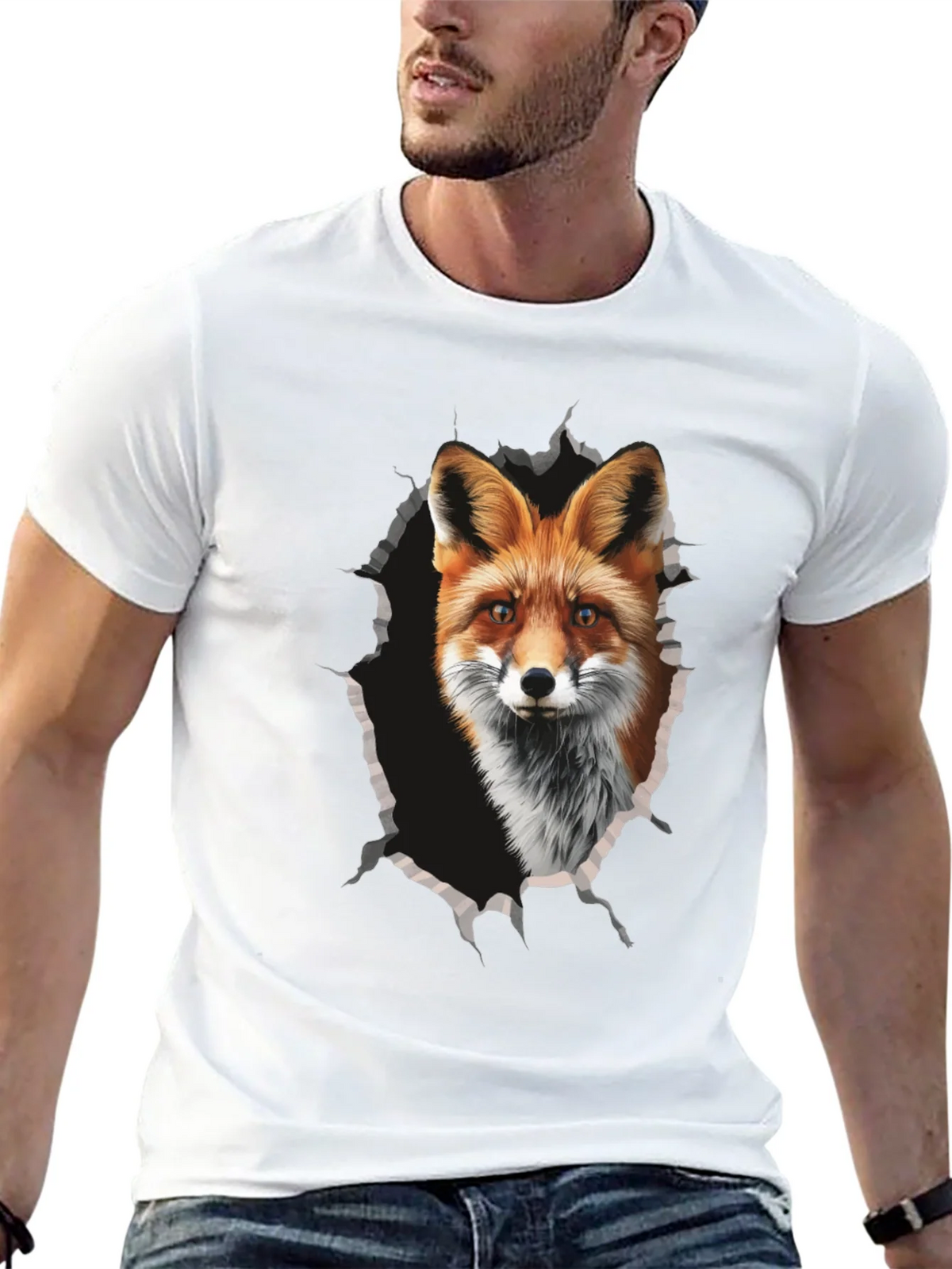 Fox Graphic Print Tee - Mens Black T-Shirt product image 12