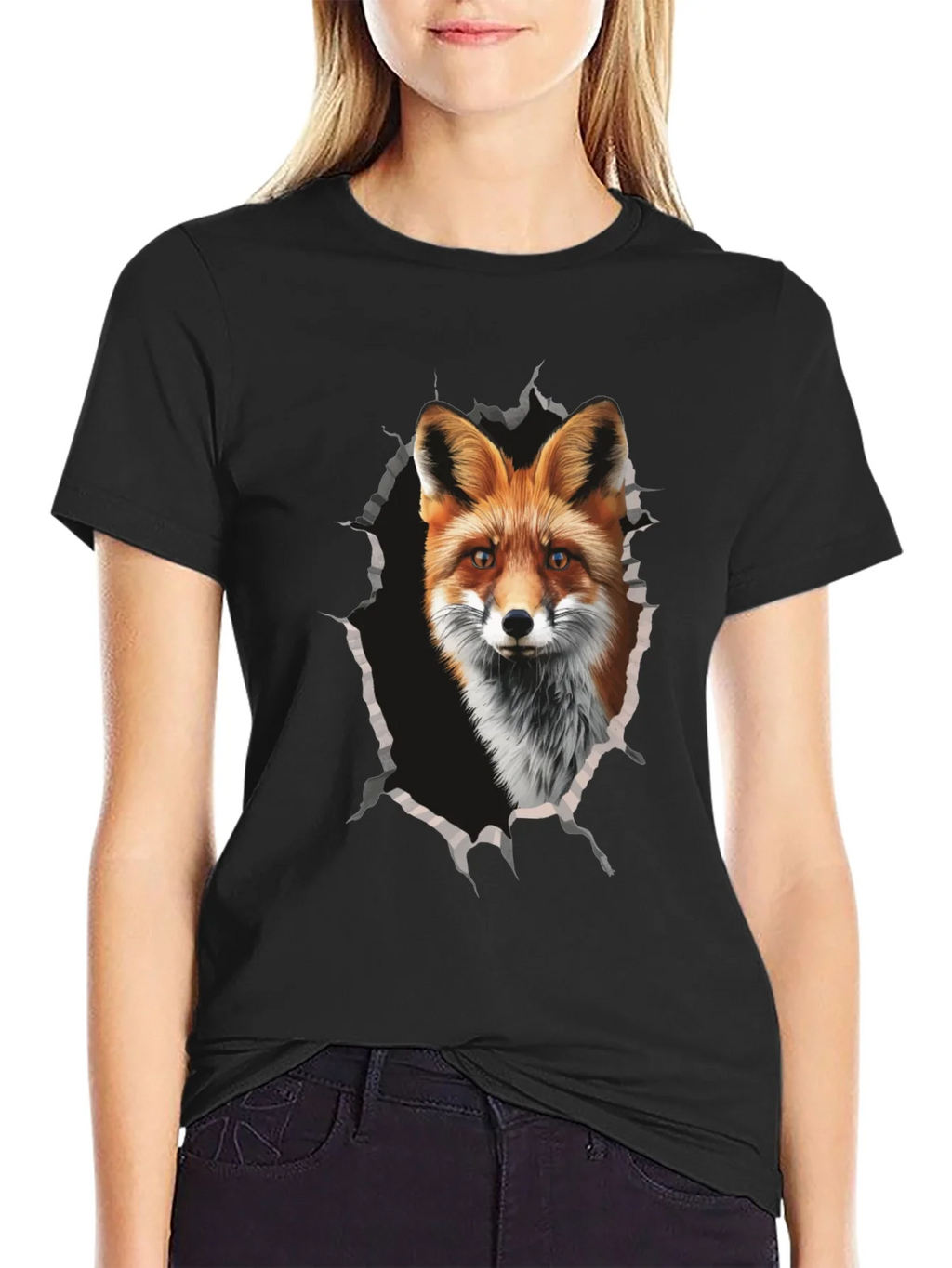 Fox Graphic Print Tee - Mens Black T-Shirt product image 2