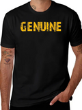 Mens Genuine Graphic Black T-Shirt product image 1