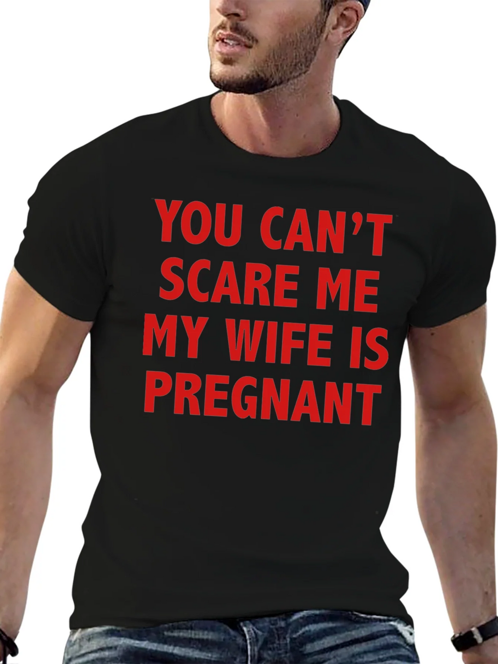 Funny Pregnancy T-Shirt - You Cant Scare Me! product image 6