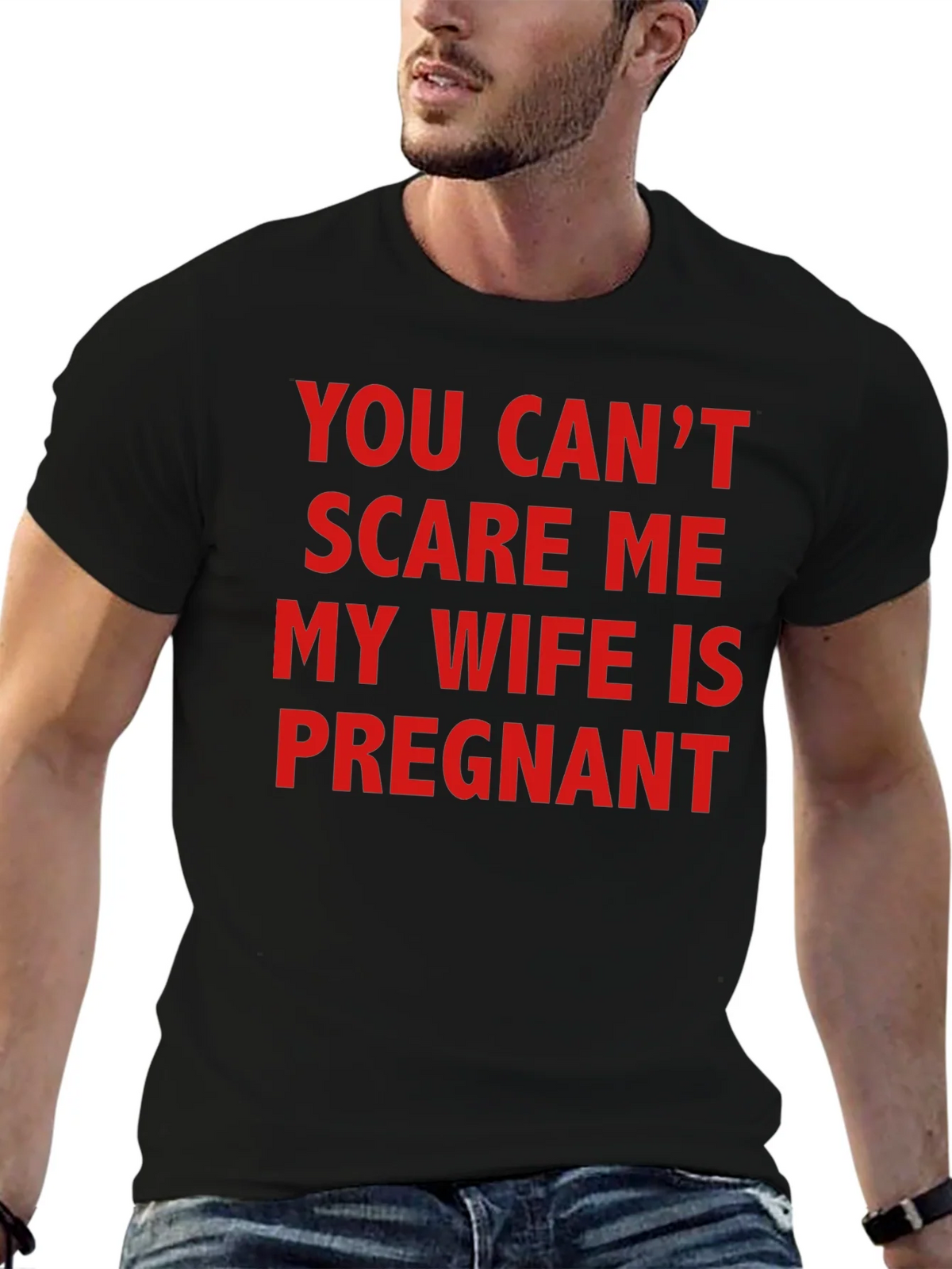 Funny Pregnancy T-Shirt - You Cant Scare Me! product image 6
