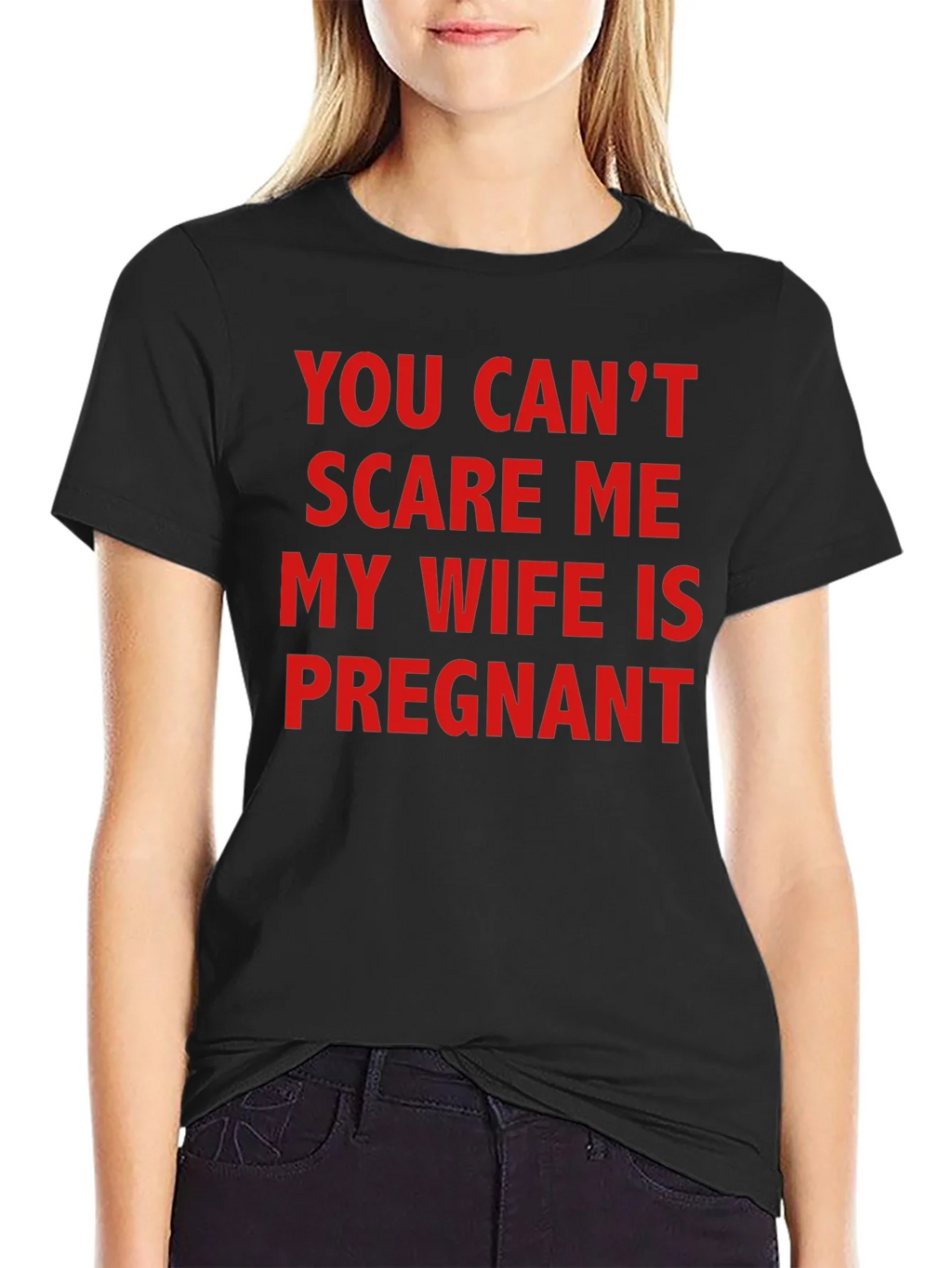 Funny Pregnancy T-Shirt - You Cant Scare Me! product image 2
