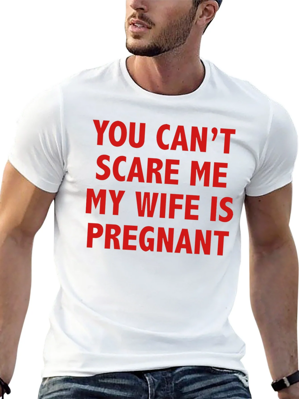 Funny Pregnancy T-Shirt - You Cant Scare Me! product image 12