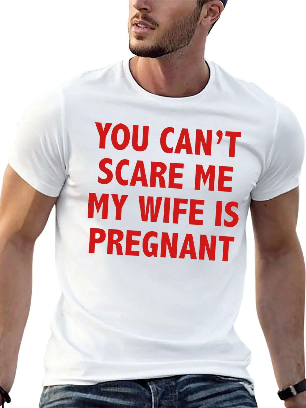 Funny Pregnancy T-Shirt - You Cant Scare Me! product image 12