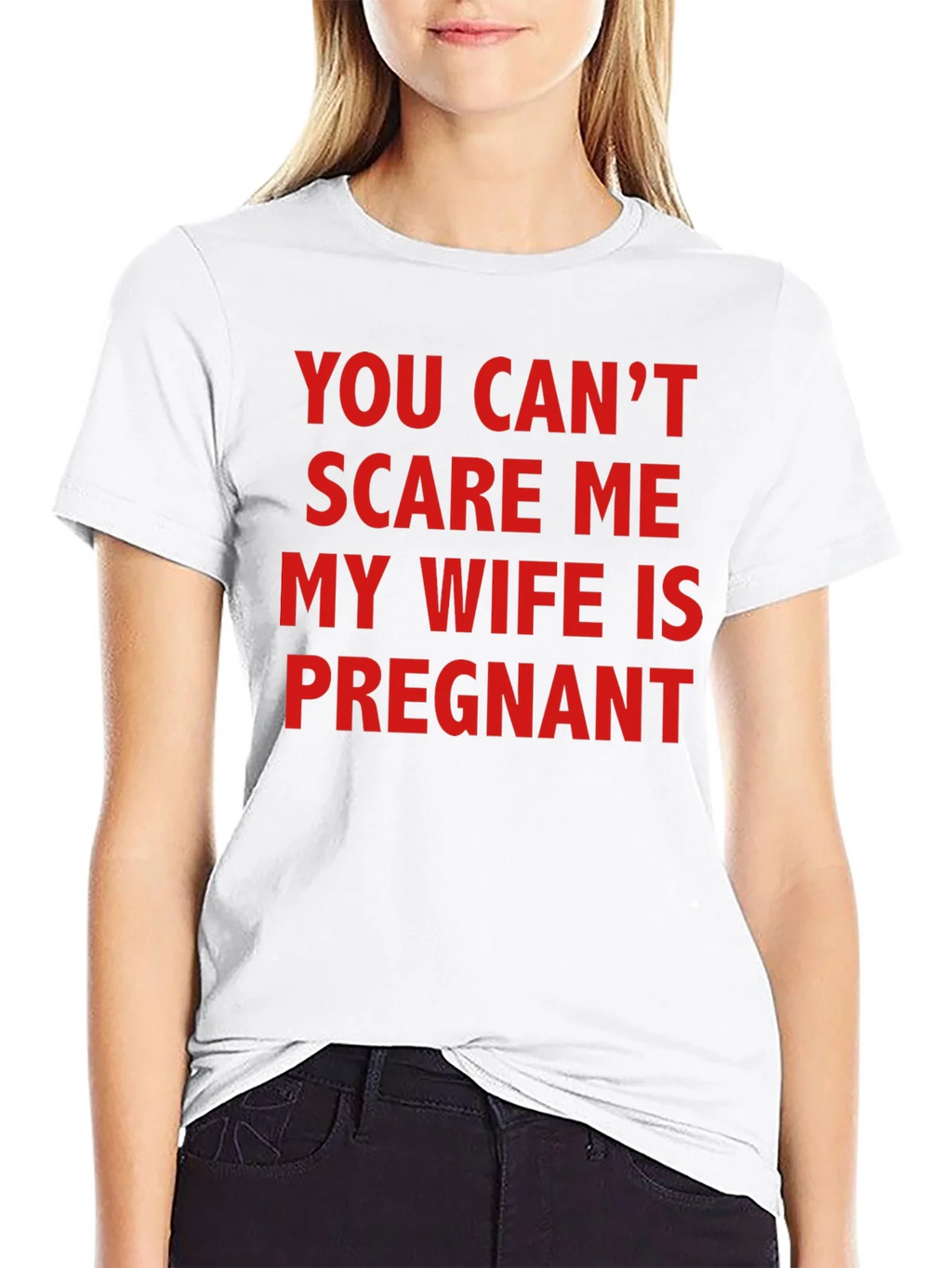 Funny Pregnancy T-Shirt - You Cant Scare Me! product image 8