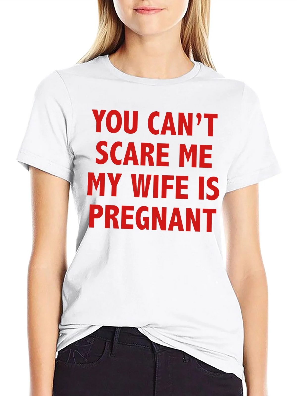 Funny Pregnancy T-Shirt - You Cant Scare Me! product image 8