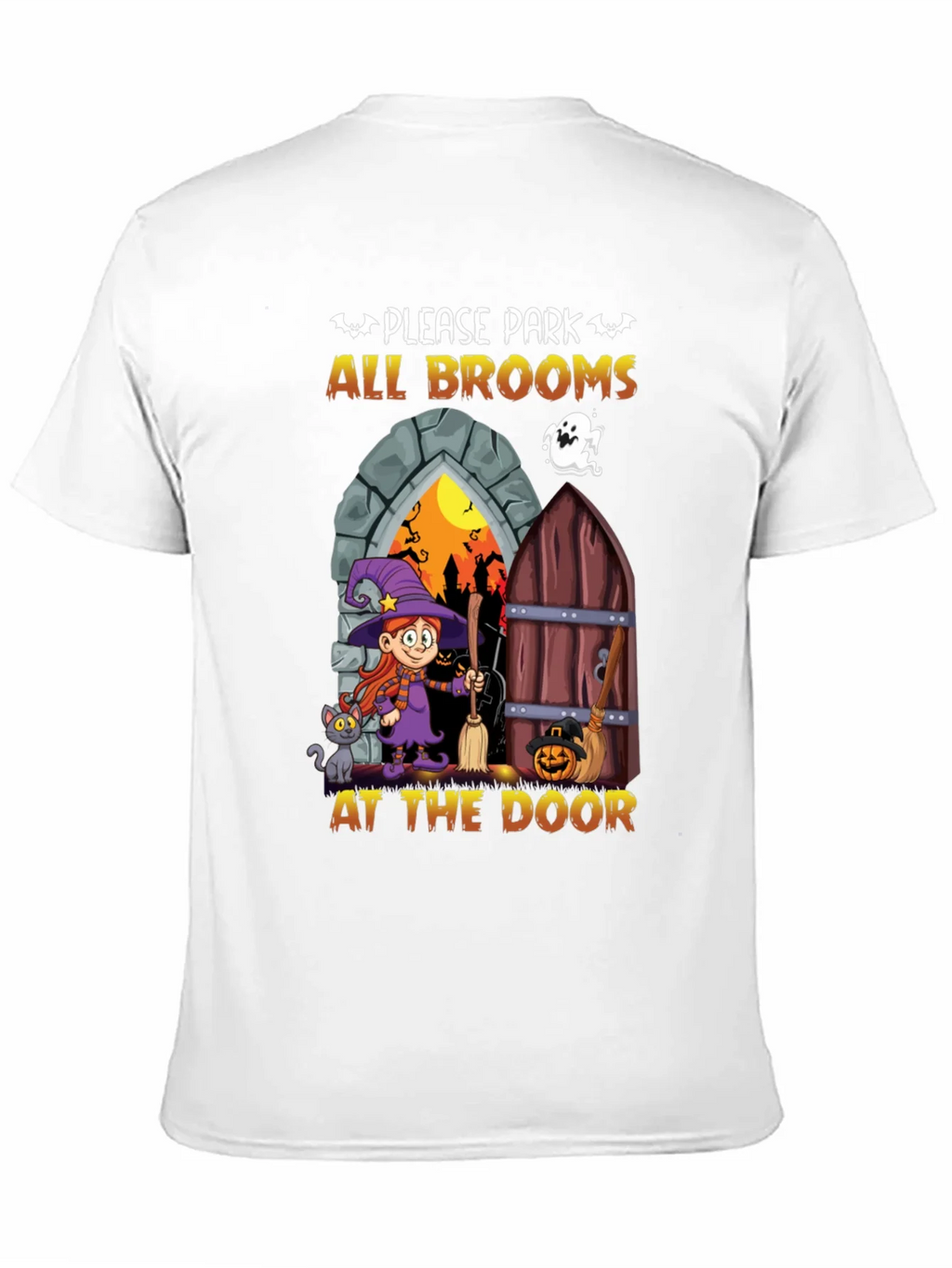 Halloween Witch Broom T-Shirt product image 8
