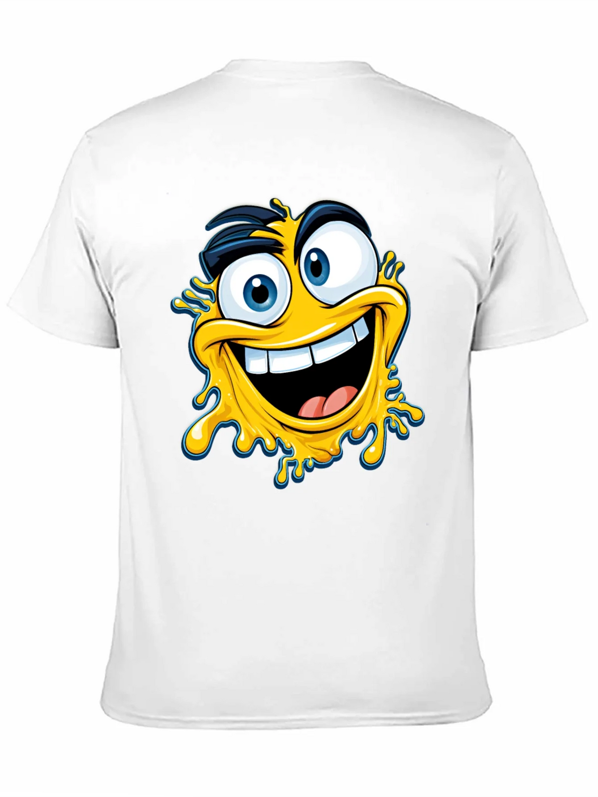 Crazy Emoji Graphic Tee - Black Cotton T-Shirt product image 10