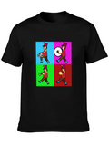 Marching Band Pop Art Black T-Shirt product image 1